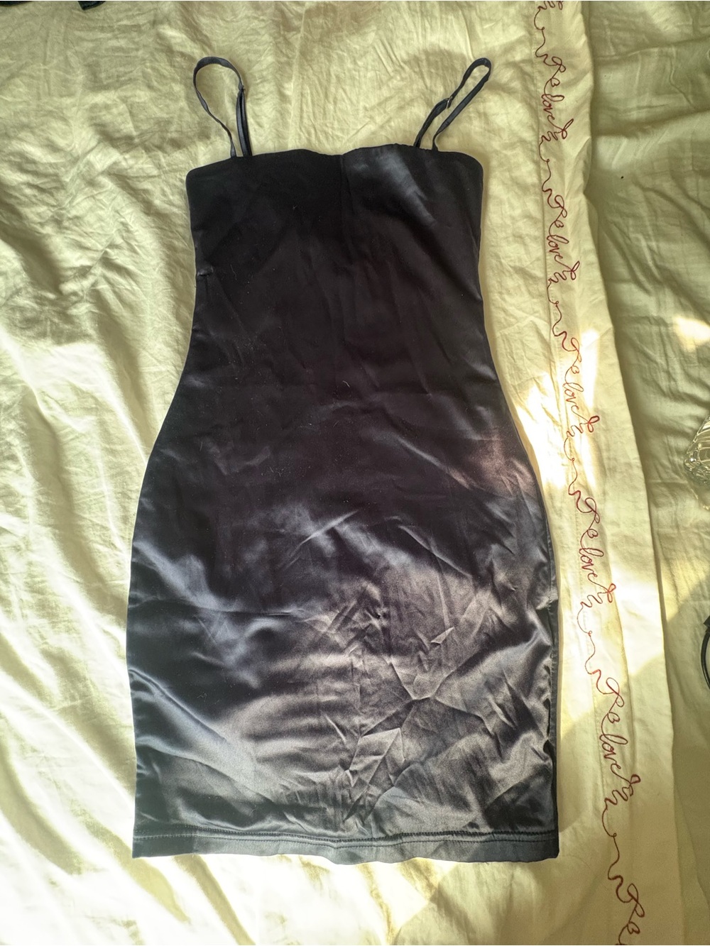 Navy Oh Polly Spaghetti-Strap Bodycon Dress